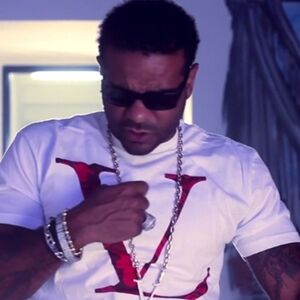 Jim Jones Vampire Life White Metallic Silver Graphic T Shirt Mens Size S
